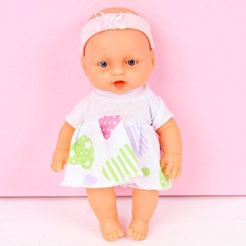 Boneca Infantil Fofitinha Baby Com Vestido 100% Vinil